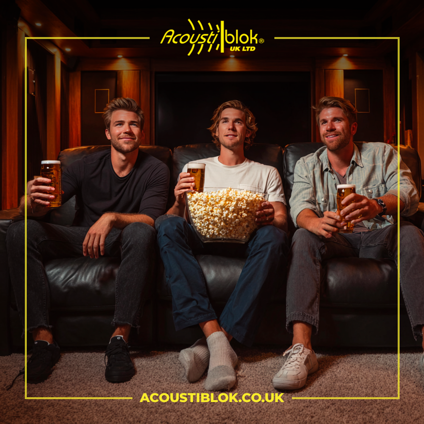 🍿🎬 Epic movie night? Keep the action in the room. Acoustiblok soundproofing lets you go loud without waking the house.

#HomeCinema #SoundproofLiving

👉 acoustiblok.co.uk | info@acoustiblok.co.uk | 01622 840289