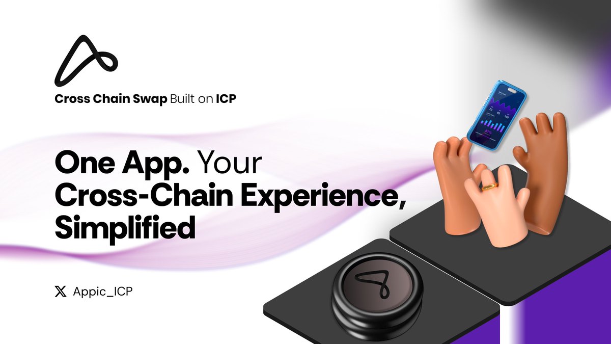 Appic_ICP's tweet photo. Soon enough, you’ll open Appic and everything you need to move across chains will be right there.

🔹 Bridging? Instant, reliable, and secure.
🔹 Cross‑chain swaps? Smooth and seamless (coming soon).
🔹 Liquidity provision? Effortless rewards at your fingertips (coming soon).
🔹 Twin‑token creation? One click. Endless chain coverage.
🔹 Cross‑chain trading? Fluid and fully on‑chain.

Intuitive, trustless and completely decentralized.

😎 Join our community to stay up-to-date 

@mosesibb  @icphub_PT  @VibhoreKhare