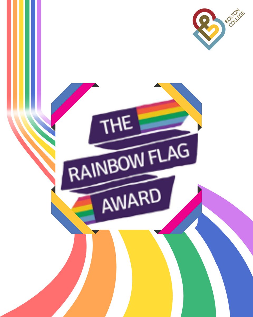 We’ve been awarded the Rainbow Flag Award - again! 🌈🎉
We’re proud to be recognised for our commitment to LGBTQ+ inclusion, with students saying they feel safe, welcome and respected.
#RainbowFlagAward #LGBTQInclusion #BoltonCollege