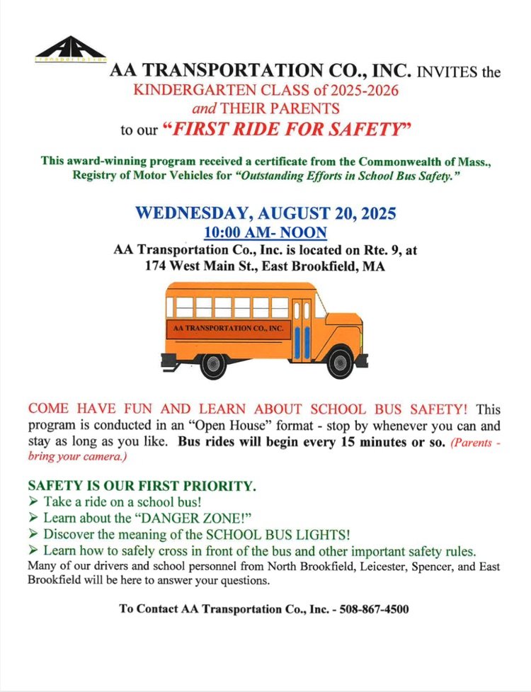 Save the Date: AA Transportation invites all incoming kindergarten parents/families and students to come out for their “First Ride for Safety!” Click here to learn more: sebrsd.org/o/sebrsd/artic…