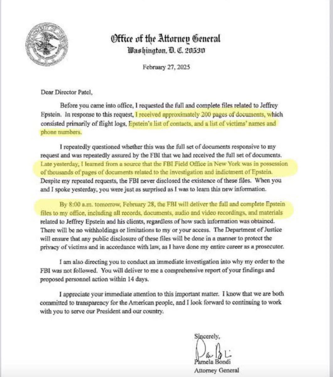 Hey <a href="/PamBondi/">Pam Bondi</a>  When first answered to the question of if you had the LIST and you said its on your desk. And now recenly said that there ISNT any list ? 

Which of the two times did you lie ? Funny how your OWN words here specifies that you have the contact list isnt it ?