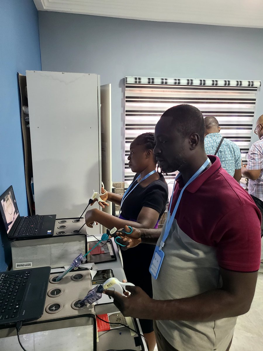 July 14, 2025 — Laparoscopy training at the Medical and Surgical Skills Institute (MSSI), providing participants with practical, hands-on experience in minimally invasive surgical techniques.

#GlobalHealth #ServingMankind #HFUSA #HFGhana #Healthcare #MedicalTraining
