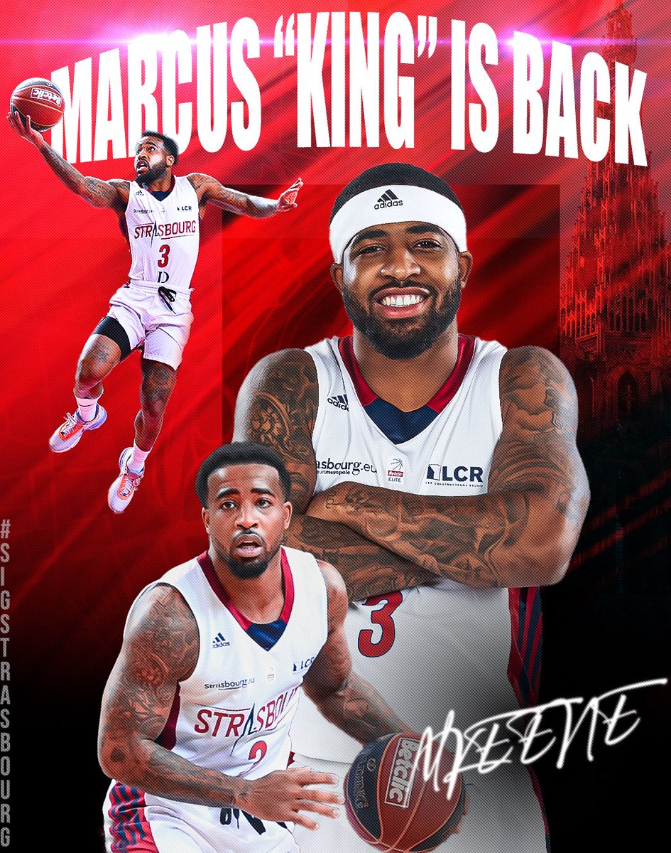 sigstrasbourg's tweet image. 🚨 𝑴𝑨𝑹𝑪𝑼𝑺 𝑰𝑺 𝑩𝑨𝑪𝑲 ‼️🏠
La SIG Strasbourg est heureuse d’annoncer le retour de Marcus Keene pour la saison 25/26.
Il est de retour. Et avec lui, une promesse : faire vibrer le Rhenus, encore et toujours.
Welcome back Marcus King 👋
🗞️ : sigstrasbourg.fr/2025/07/marcus…