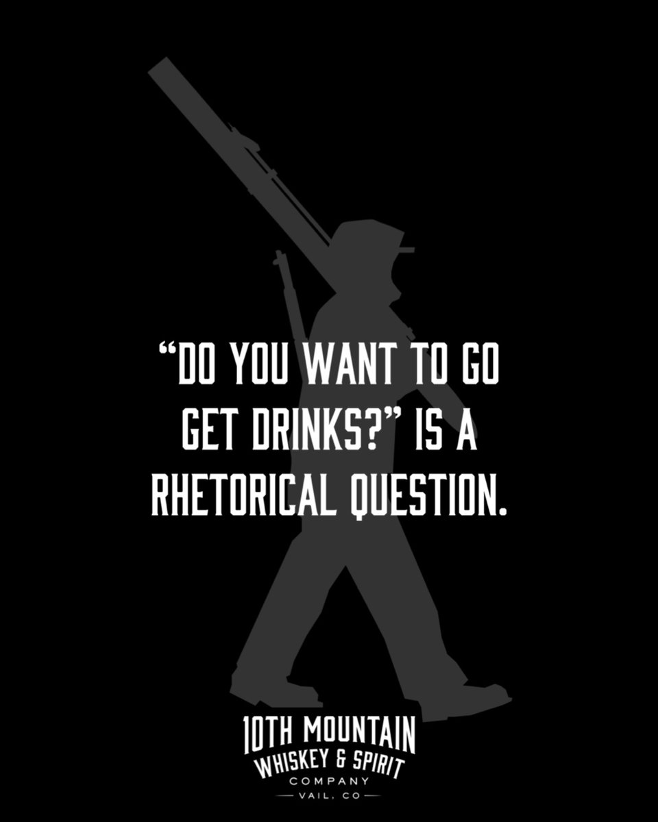 Why bother asking when you already know the answer? #yes #whiskeywednesday #10thMountainWhiskeyAndSpiritCompany