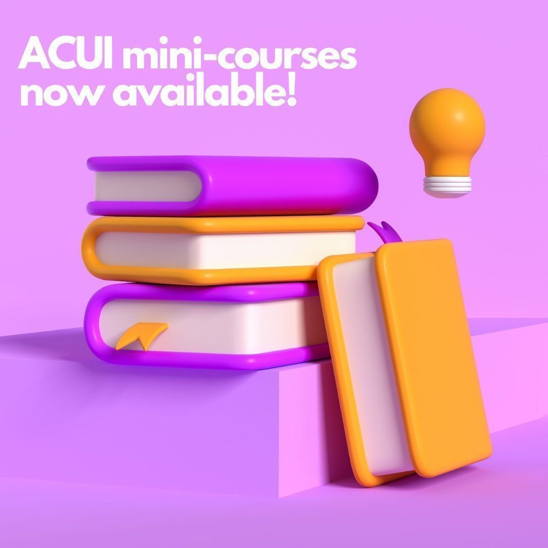 ACUI offers online mini-courses that allow you to obtain a digital credential to demonstrate competence in a specified skill set and receive recognition for continuing your education and advancing your career.

View courses: buff.ly/MvZevBA