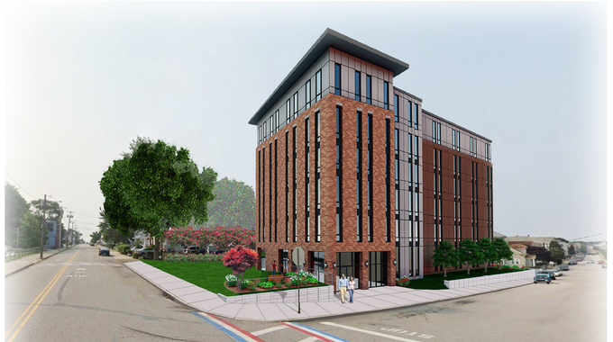 LISCRhodeIsland's tweet photo. School Street Apartments are coming to Central Falls, replacing a dilapidated police station and a vacant single-family home to build 58 new units of affordable housing. 12 of these units will be for households making under 30% AMI. Learn more: https://t.co/VhRhwAZ0cT https://t.co/cDN09CfNp0