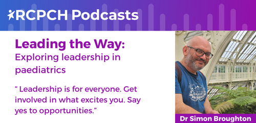 RCPCH (@rcpchtweets) on Twitter photo Listen to episode one of the new RCPCH podcast series Leading the Way. 
Dr Simon Broughton shares how finding joy in his work, fostering mentorship, and embracing early succession planning have all been key influences in his career. 
ow.ly/W0J850WomwA Listen to episode one of the new RCPCH podcast series Leading the Way. 
Dr Simon Broughton shares how finding joy in his work, fostering mentorship, and embracing early succession planning have all been key influences in his career. 
ow.ly/W0J850WomwA