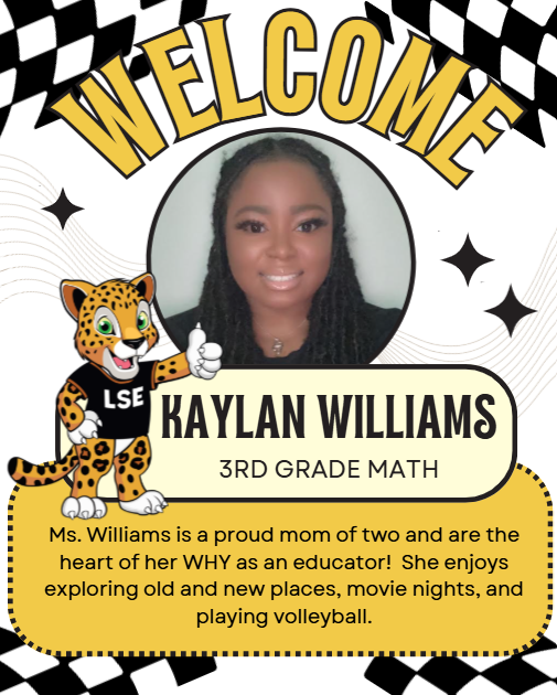 Let’s give a warm Lakeshore welcome to Ms. Williams, our new 3rd Grade Math/Science teacher! We’re excited for all the great things ahead! 🌟🐾 #LakeshoreLeopards #AmazingRace #Welcome <a href="/PrincipalBenton/">Richarria Benton M. Ed</a> <a href="/MrsBurke_LSE/">Melyssa Burke</a>