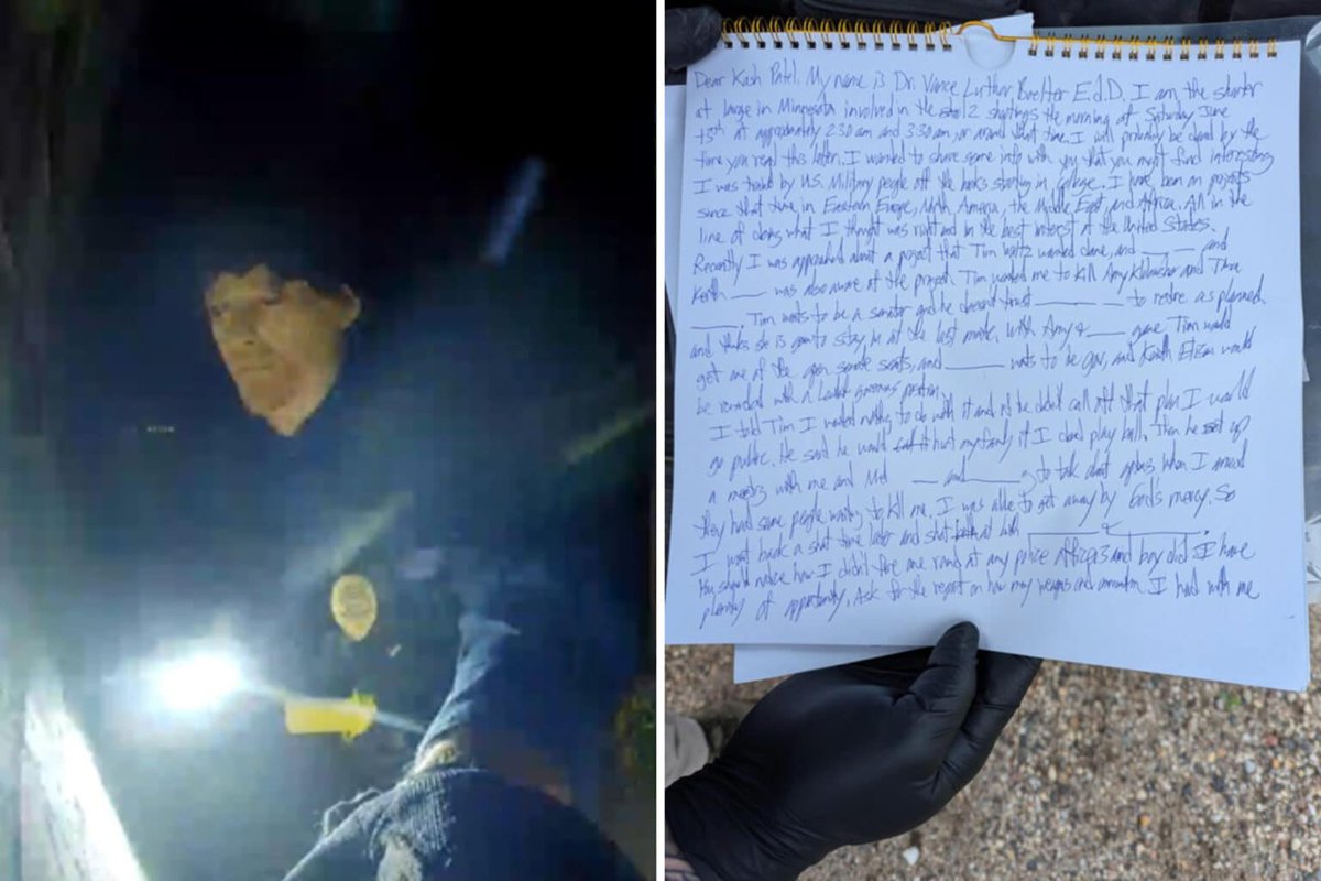 Vance Boelter indicted in political assassinations, full confession letter released

In the letter, Boelter claims to have been "trained by U.S. Military people off the books" and says that Gov. Tim Walz wanted him to kill U.S. Sens. Amy Klobuchar and Tina Smith.