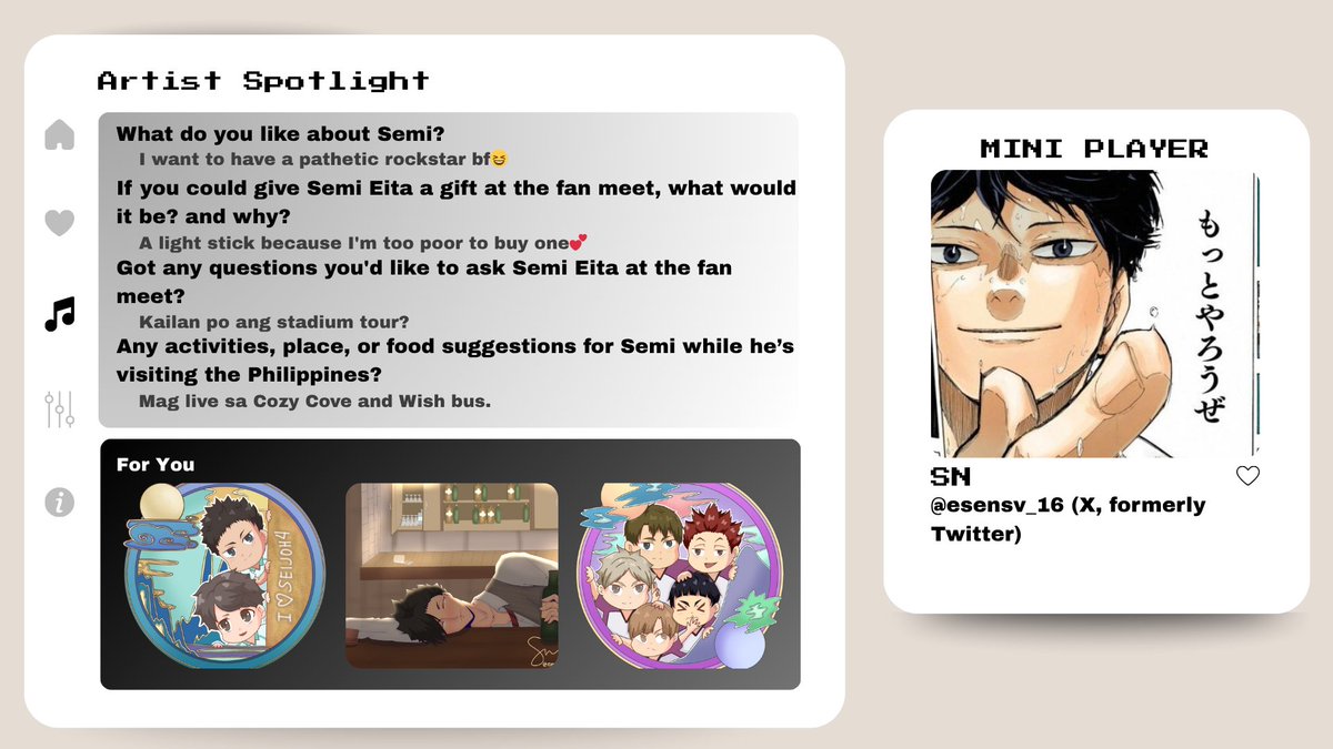 semieitacse's tweet image. ☆ Artist Spotlight: SN
Dim the lights and cue the flair, our next artist takes center stage! @esensv_16 will let Semi take shape in motion with flowing lines and rhythm etched in every detail! ☆
#SetTheStageSemiCSE