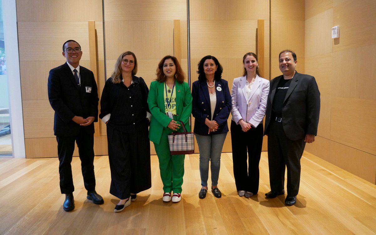 BahaiBIC's tweet image. BIC Representative Cecilia Schirmeister spoke at a side event entitled "Fostering Sustainable Economic Development through Social Equity and Environment Stewardship" during the High-Level Political Forum. Ms. Schirmeister highlighted that humanity's path towards a more…