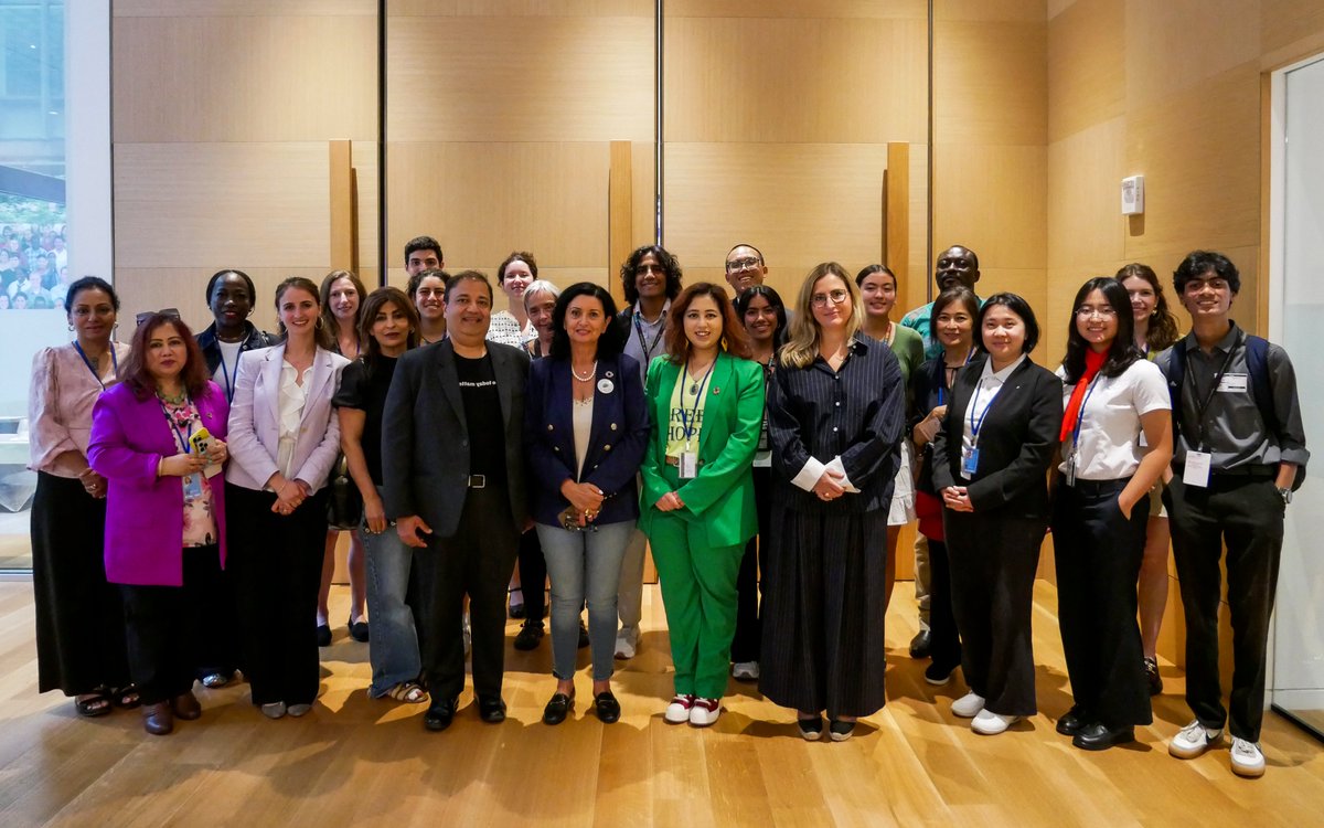 BahaiBIC's tweet image. BIC Representative Cecilia Schirmeister spoke at a side event entitled "Fostering Sustainable Economic Development through Social Equity and Environment Stewardship" during the High-Level Political Forum. Ms. Schirmeister highlighted that humanity's path towards a more…
