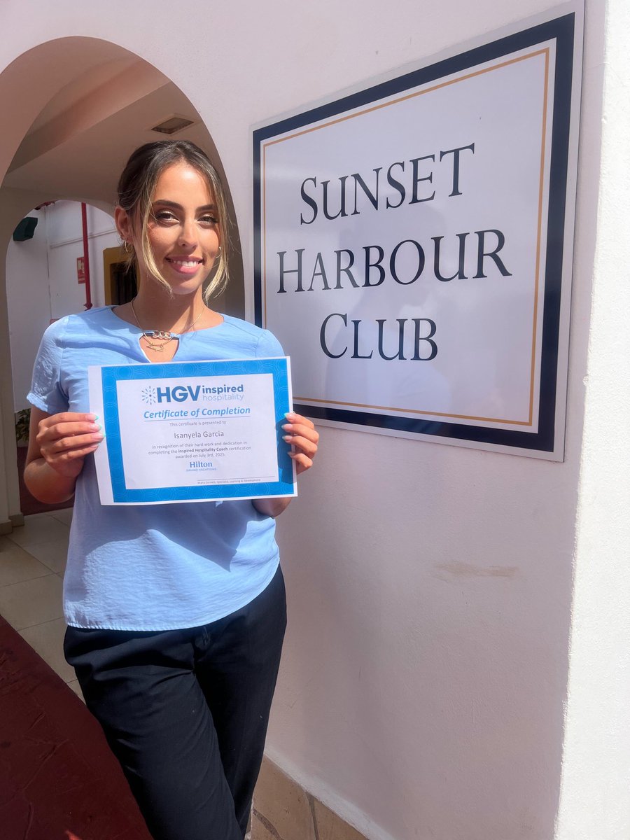 RadhaDadlani (@radha_dadlani) on Twitter photo ⸻
🎉 Big news! Our Resort Coordinator, <a href="/Isanyelagarcia/">Isanyela García</a> is now certified in Inspired Hospitality! 🌟She’ll now be sharing her knowledge with the team, helping us all deliver even more exceptional guest experiences.congrats
#InspiredHospitality #sunsetharbourclub ⸻
🎉 Big news! Our Resort Coordinator, <a href="/Isanyelagarcia/">Isanyela García</a> is now certified in Inspired Hospitality! 🌟She’ll now be sharing her knowledge with the team, helping us all deliver even more exceptional guest experiences.congrats
#InspiredHospitality #sunsetharbourclub