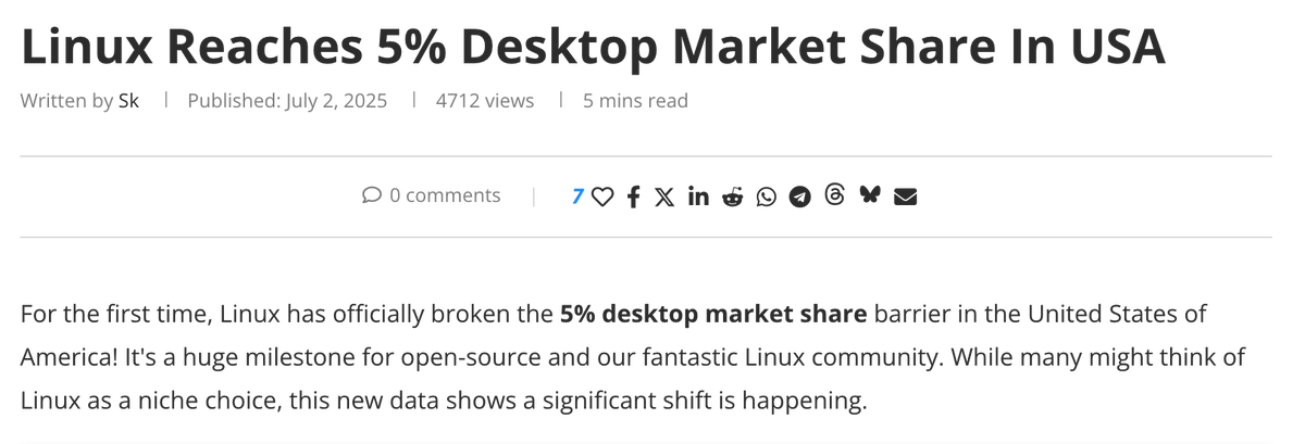 Daniel Lockyer (@daniellockyer) on Twitter photo year of the Linux desktop year of the Linux desktop