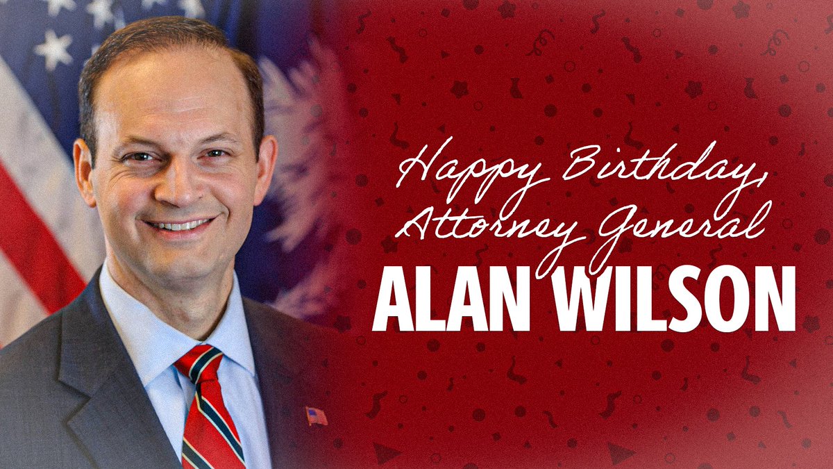 uofscimpact's tweet image. Happy Birthday to @UofSCLaw grad and SC Attorney General @AGAlanWilson! Hope it’s a great one filled with celebration, good times and Gamecock pride! 🎉🎂 #HappyBirthday