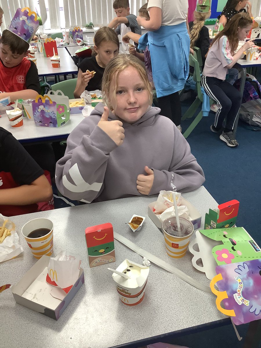 After our amazing performance last night, we were treated to a McDonald’s for lunch today!😋😋