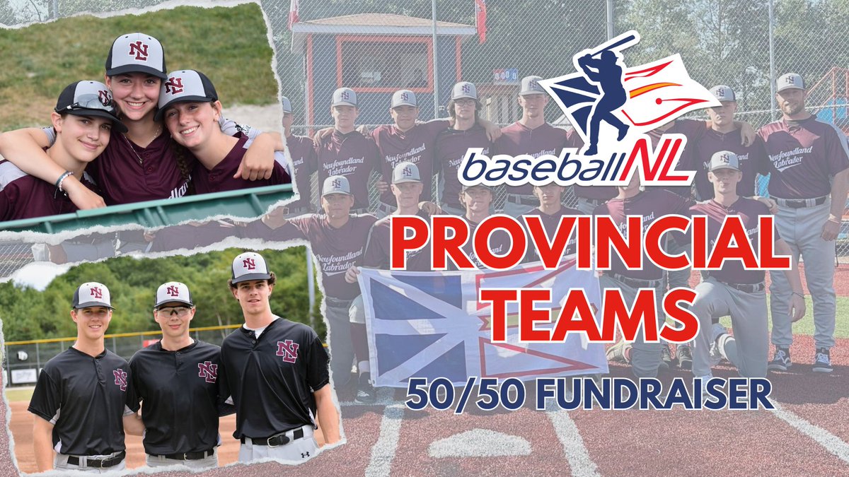 BaseballNL's tweet image. Provincial Team 50/50 draw now close to $25,000!💰 

Please consider supporting our Provincial Team 50/50 Draw. Half the jackpot goes to the winner!

📆 Draw date is Aug 18th 

🎟️ rafflebox.ca/raffle/basebal…