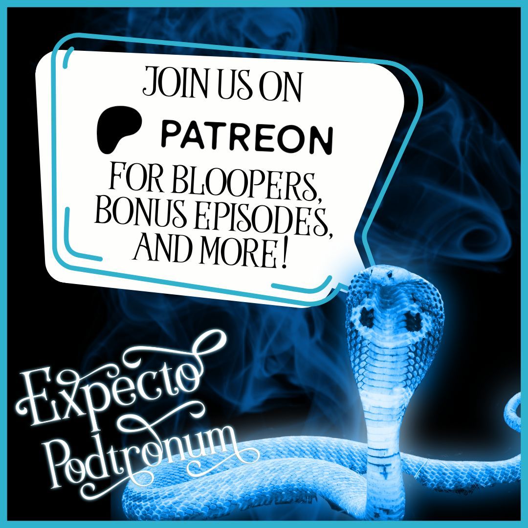 If you can't wait until the fall for new episodes, check out our Patreon for bonus episodes and behind the scenes looks at Season 2! #Patreon #ExpectoPodtronum #WizardingWorld #BonusEpisodes #Patronus #HarryPotterPodcast