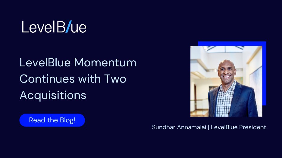 DeniseODonovan's tweet photo. The past month at @LevelBlueCyber has been filled with excitement!

Our President, Sundhar Annamalai, shares how the agreed acquisitions of both @Aon_plc
and @Trustwave supports our long-term, strategic growth: https://t.co/pioLfhPM9Q https://t.co/6goQe2tLi9