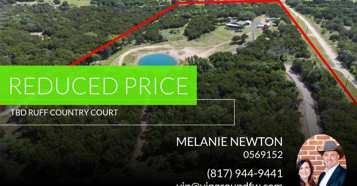 📍 Reduced Price 📍 This recently reduced home at Tbd Ruff Country Court in Granbury won't last long, so, don't wait to set up a showing! Reach out here or at (817) 944-9441 for more information! homeforsale.at/TBD_RUFF_COUNT…