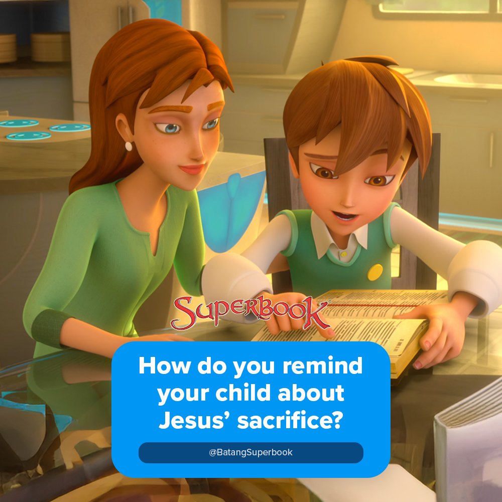 BatangSuperbook's tweet image. Ituro natin sa mga chikiting ang sacrifices ni Jesus para matutunan nilang i-cherish ang ginawa Niya para sa atin sa Cross. ✝️❤️🌟 #SharingTime #TodaysQuestion #JesusSacrifice #ShareTheGospel