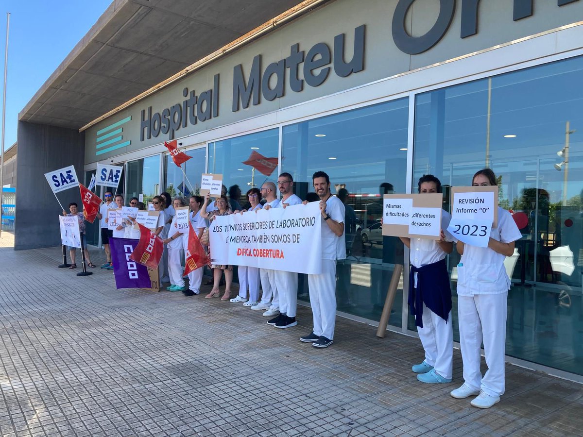 *USAE SE HA VUELTO A CONCENTRA HOY DIA 16 DE JULIO EN MATEU ORFILA POR EL PLUS SALARIAL PARA LOS PUESTOS DE DIFÍCIL COBERTURA*