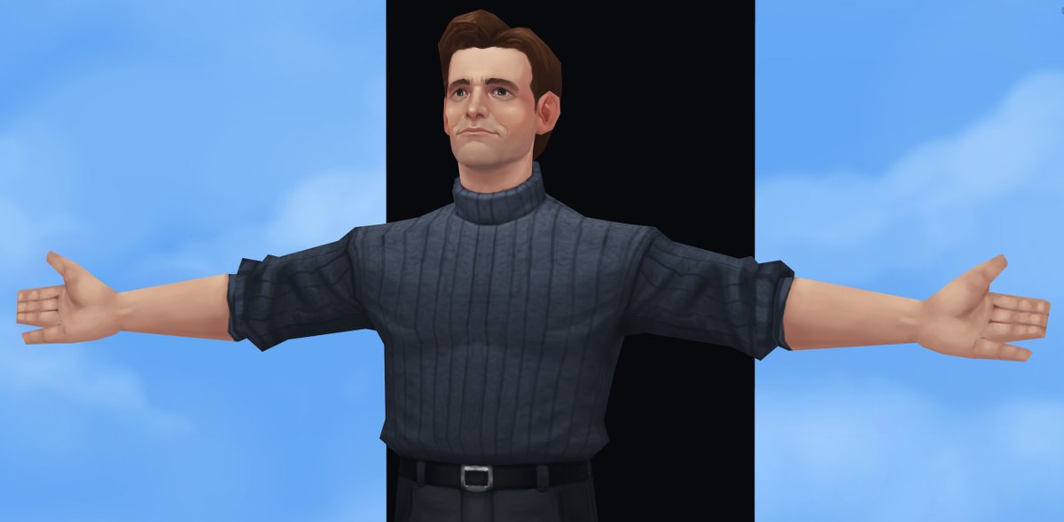 brain_graft's tweet image. "In case I don't see you, good afternoon, good evening, and good night" #lowpoly #blender3d #Truman
