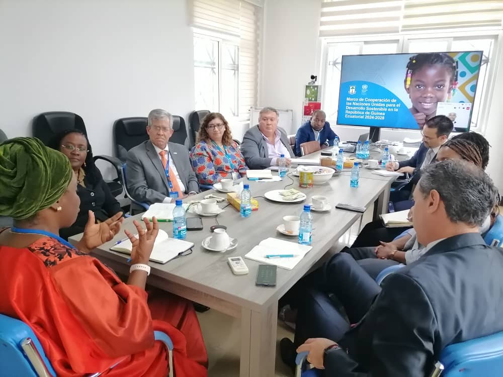 unwomenAU's tweet image. AU #MYCM also had @unwomenAU convene w/@ONUGuineaEcua RC, Antonio Aranibar. They emphasized the need for the sister agencies to mainstream gender equality in all implementation efforts.