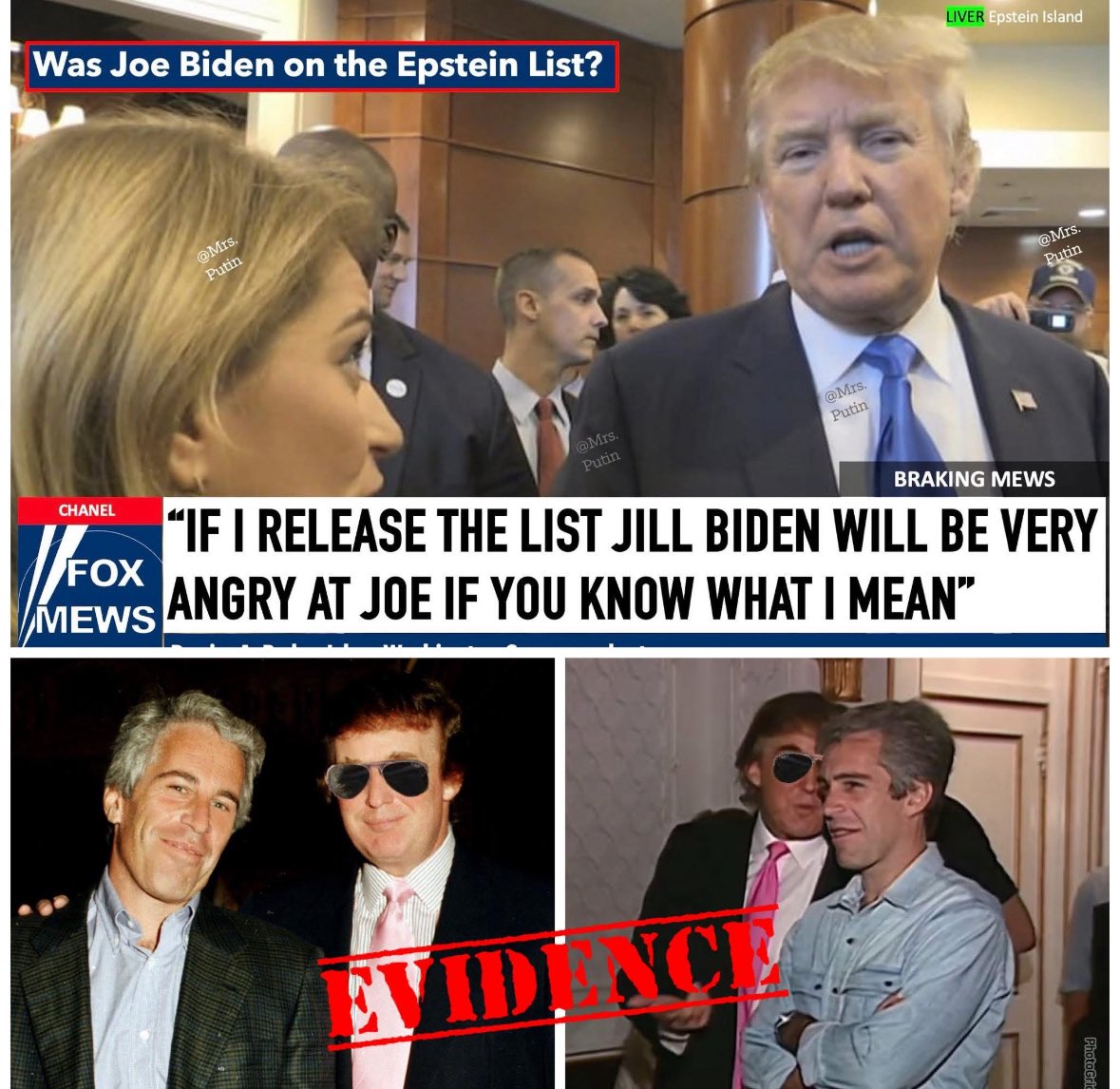 I’m sure Biden’s name will be on the list, handwritten with Donny’s sharpie! 😂