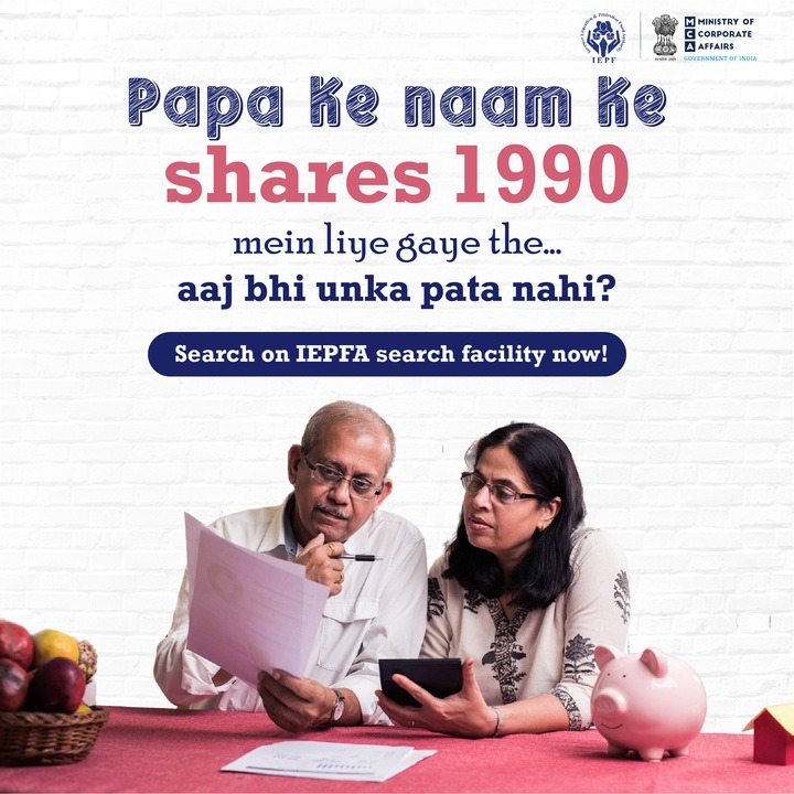Papa ke naam ke shares 1990 mein liye the… aur abhi tak pending? 🧐

Kya pata, aapke ghar ke documents mein chhupa ho ek financial treasure!

Check karo abhi IEPFA ki Search Facility par.

🔗 iepfa.gov.in/login

#IEPFA #Unclaimedshares #FinancialAwareness #ClaimKaro