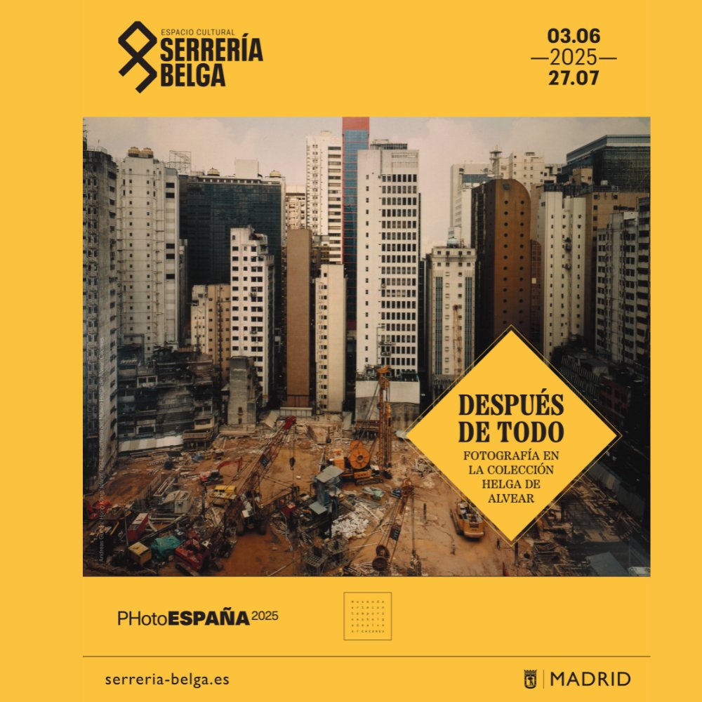 Serrería Belga (@serreria_belga) on Twitter photo 📢Último día para visitar en #SerreríaBelga la exposición 'Después de todo. Fotografía en la Colección Helga de Alvear' con autores imprescindibles de la fotografía europea.
🗓️Domingo 27 de julio: 12 a 18h
🎟️Entrada gratuita
<a href="/photoespana/">PHotoESPAÑA</a> <a href="/MuseoHAlvear/">Museo Helga de Alvear</a> 📢Último día para visitar en #SerreríaBelga la exposición 'Después de todo. Fotografía en la Colección Helga de Alvear' con autores imprescindibles de la fotografía europea.
🗓️Domingo 27 de julio: 12 a 18h
🎟️Entrada gratuita
<a href="/photoespana/">PHotoESPAÑA</a> <a href="/MuseoHAlvear/">Museo Helga de Alvear</a>