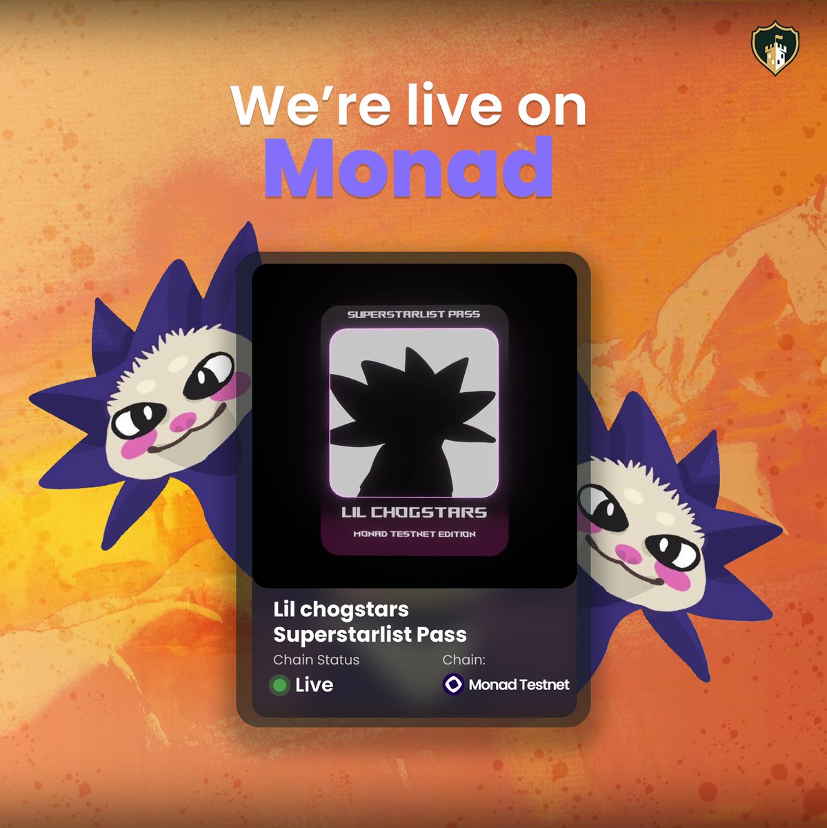 Kingdomly ๐ฐ (@kingdomlyapp) on Twitter photo Kingdomly is now live in Monad
Weโre proud to kick off this new chapter with <a href="/chogstarrr/">lil chogstars โจ</a> joining us as one of our very first official partners on the Monad chain. Kingdomly is now live in Monad
Weโre proud to kick off this new chapter with <a href="/chogstarrr/">lil chogstars โจ</a> joining us as one of our very first official partners on the Monad chain.