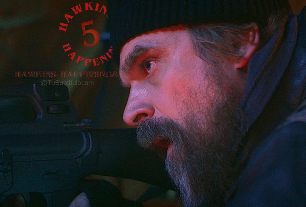 SThingsSpoiler's tweet image. New EXCLUSIVE look at Hopper in #StrangerThings5!