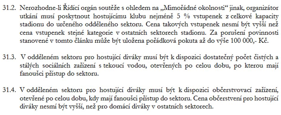 Tomáš Martinec (@tmartinec) on Twitter photo Je dobře, že <a href="/LFAcze/">Ligová fotbalová asociace</a> v Rozpisu celostátních soutěží nově stanovuje určité minimální standardy pro fanoušky hostí. Jen tak dál! Je dobře, že <a href="/LFAcze/">Ligová fotbalová asociace</a> v Rozpisu celostátních soutěží nově stanovuje určité minimální standardy pro fanoušky hostí. Jen tak dál!