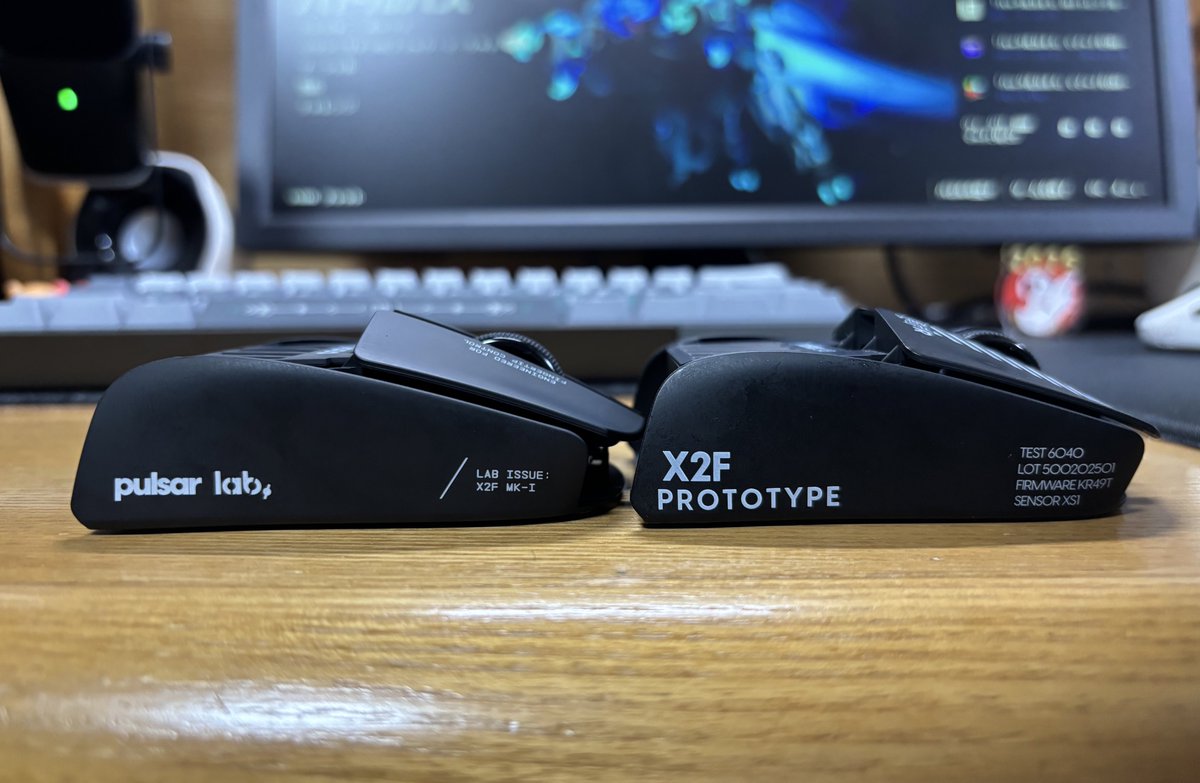 pulsar x2f、β版を経て遂にリリース
ソールガイドの撤廃など、テスターの意見が反映されてリリースされていてとても嬉しい。自分は浅めのつまみ持ちで運用していたので、クリック感が柔らかくなったのが最高すぎる…！
近いうちにwebドライバーにも対応するとのこと。使い倒します👊