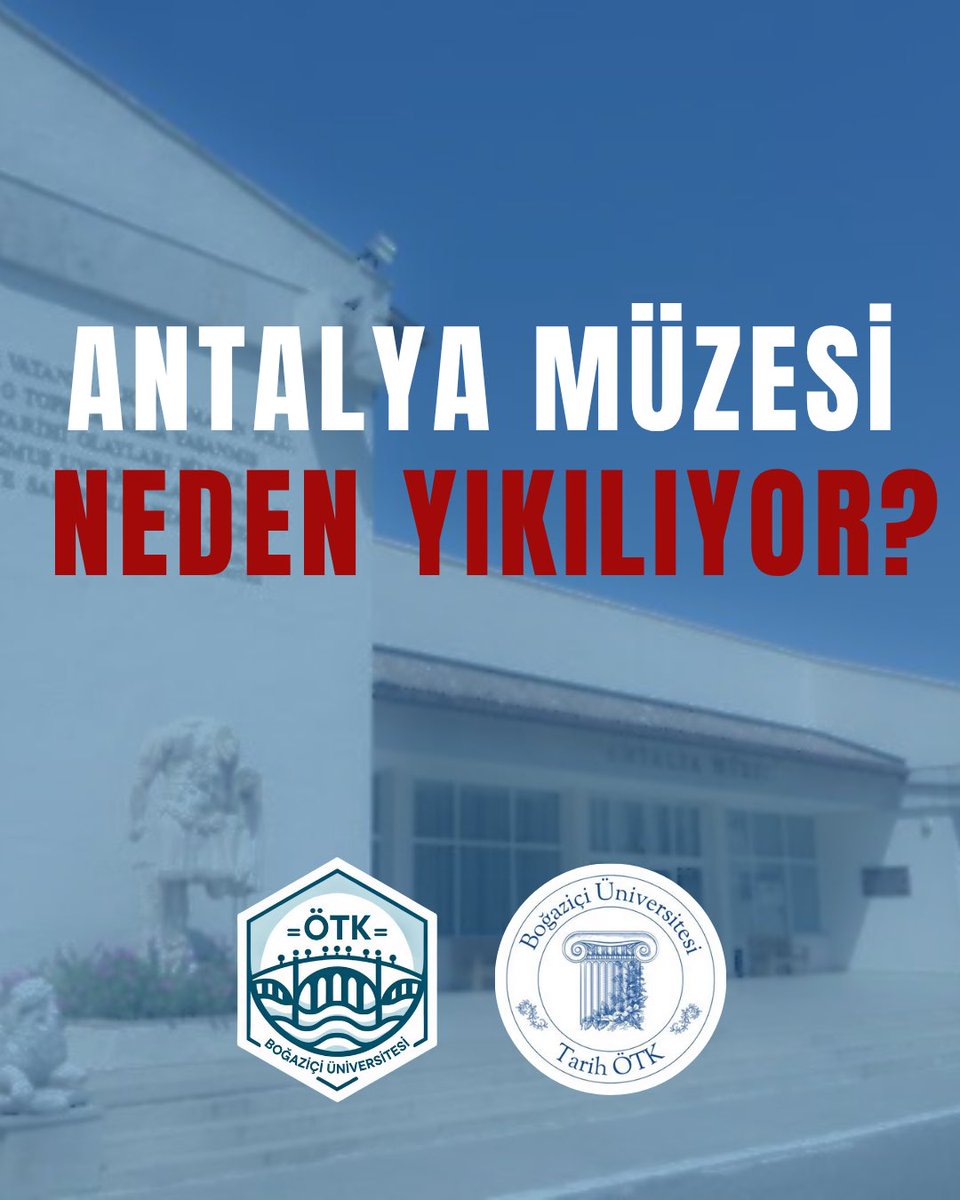 bounhist's tweet image. Antalya Müzesi’nin yıkılmasına dair alınan keyfi kararla ilgili kamuoyunun aydınlatılmasını talep ediyoruz.