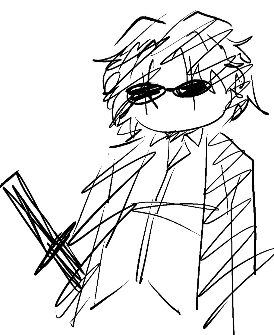 _VNFR's tweet image. samuel i drew in 4 second because i havent been motivated lately