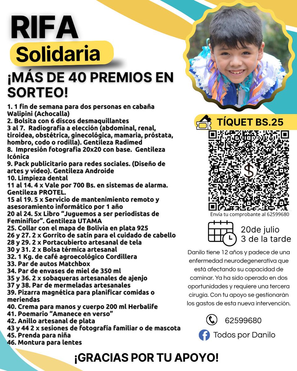 JuaninConnor's tweet photo. Faltan 4, solo 4 días para el sorteo de la rifa solidaria. Será este domingo 20 a las 3 de la tarde.
Aún estás a tiempo de adquirir tu tíquet. Hay fabulosos premios donados por la hermosa comunidad tuitera a quienes no me cansaré de agradecer. 🤗 https://t.co/4HWE2Ep5TR