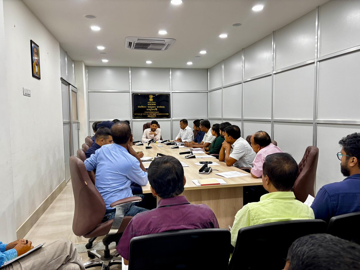 A meeting of Co-District Disaster Management Authority was convened at the O/o the Co-District Commissioner, Jalukbari under the chairmanship of Dr. Jiwan Krishna Goswami,ACS, Co-District Commissioner, Jalukbari. The meeting was attended by senior officials and representatives.