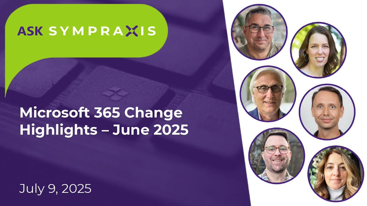 🧭 Trying to keep up with #Microsoft365 changes? We’ve got you. From #SharePoint web part tweaks to big design shifts, #VivaConnections, and the maybe-not-deprecated SPFx Field Customizers - the #AskSympraxis team breaks it down 📺 Watch or read here: symp.info/AS_20250709