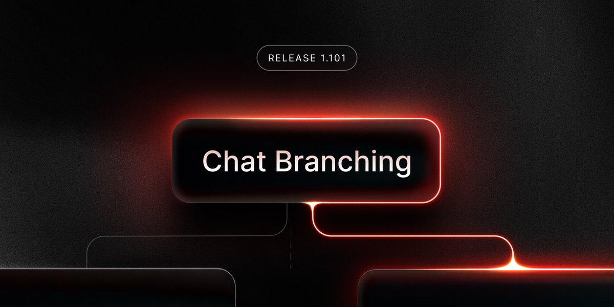 Explore alternate conversations with Chat Branching 🌿
Start a new branched chat with ⌘+⇧+B

Also in v1.101:
🔑 Support for OpenRouter
➡️ New "Paste Sequentially" command
📞 Support Riverside and StreamYard in My Schedule

Full changelog 👉 raycast.com/changelog