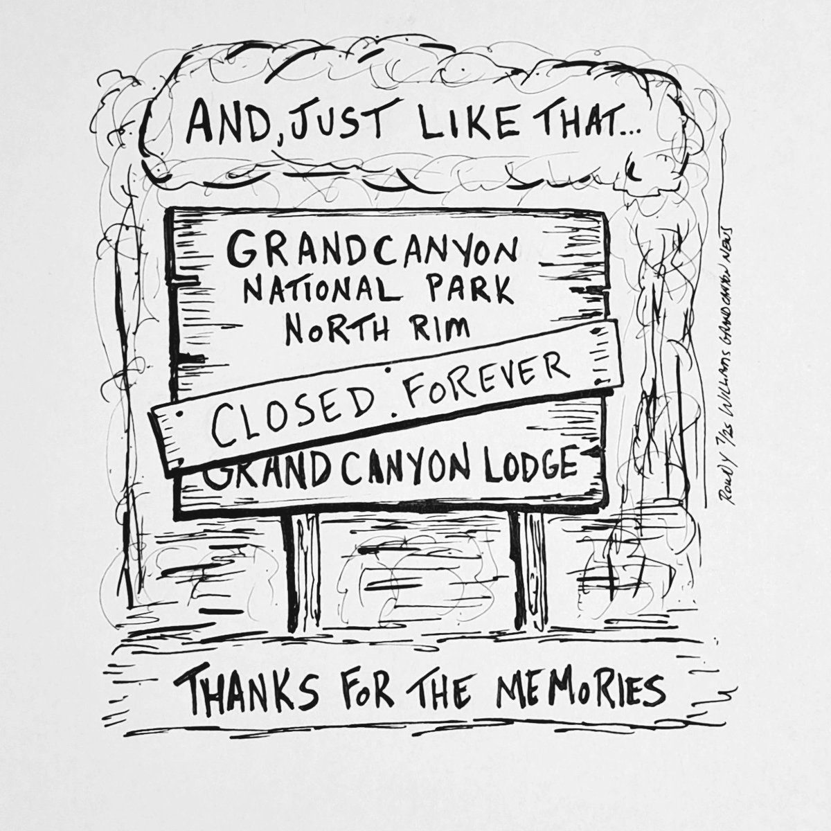 #rowdywalkercartoons #editorialcartoons #editorialcartoonist #williamsgrandcanyonnews