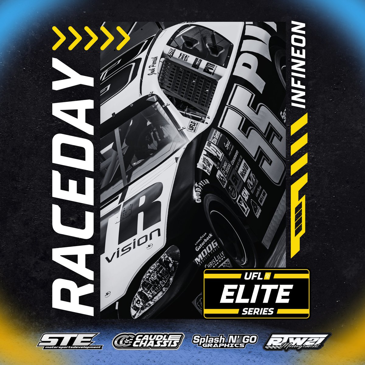 Raceday in Wine Country 🍷

The <a href="/UFLtweets/">UFL | Richmond 9/17 | LIVE on Twitch</a> Elite Series heads to Infineon Raceway tonight for Round 3 of the Season!

<a href="/CaudleChassis/">Caudle Chassis</a> <a href="/sng_graphics/">SplashNgoGraphics</a> #PVTR