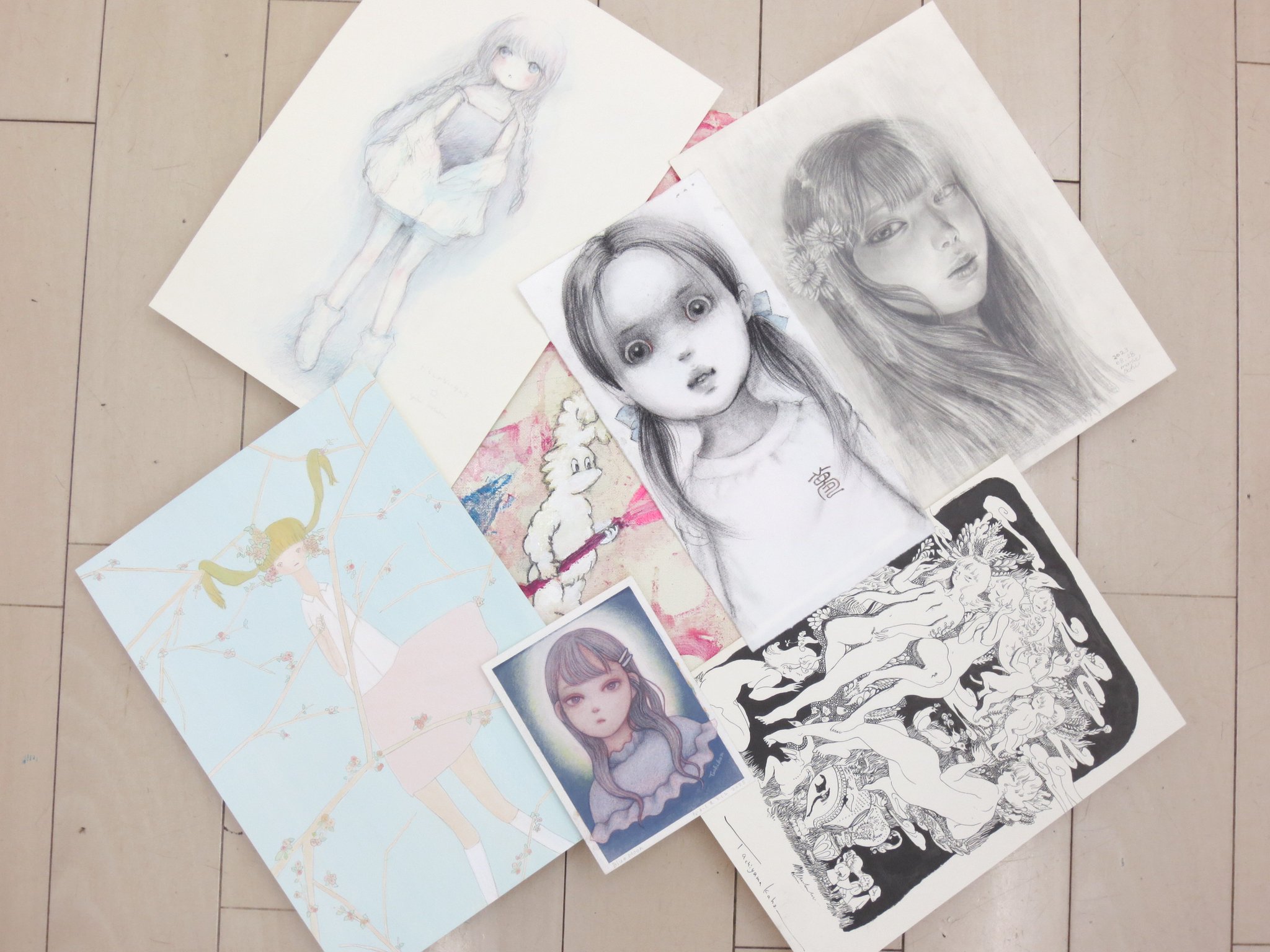 絵画 。手描き【夢の中で目が覚めた午後】 η:絵描き on X: 