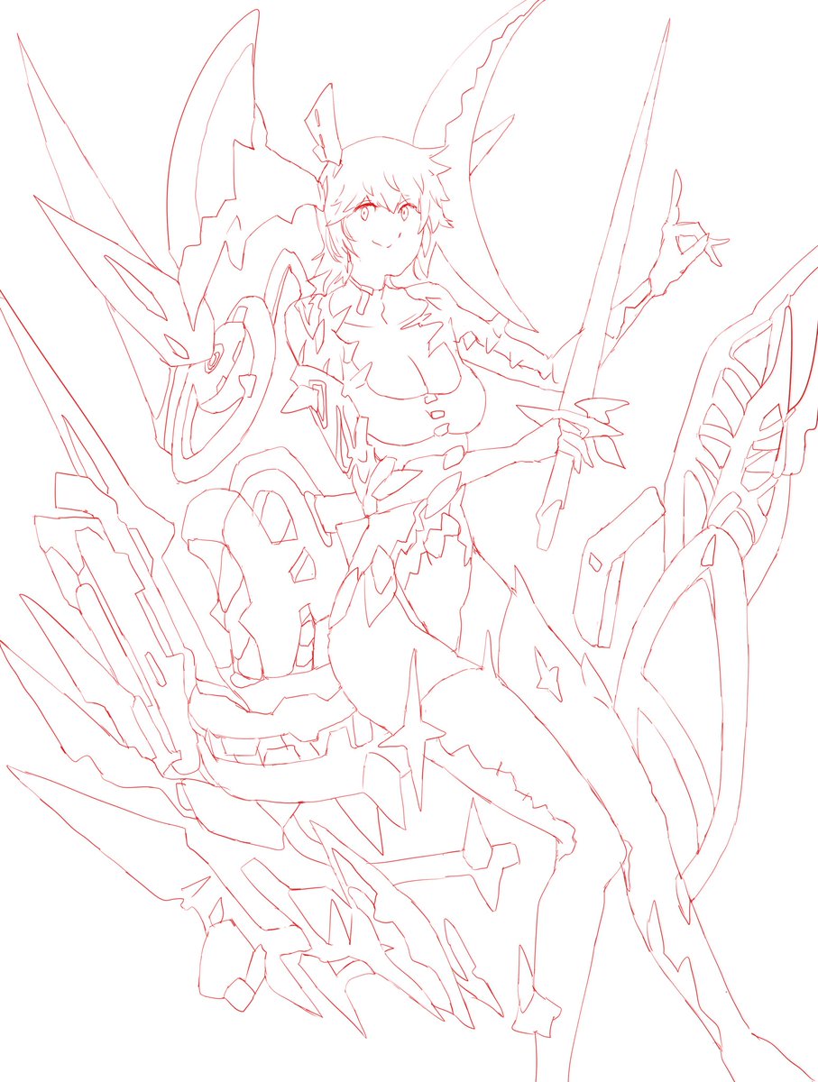 NTvWZRQKZdLb0Ip's tweet image. 鋭いものがついた乗り物を描こうとして、結果椅子の部分だけが残りました。もう少し描き込みます