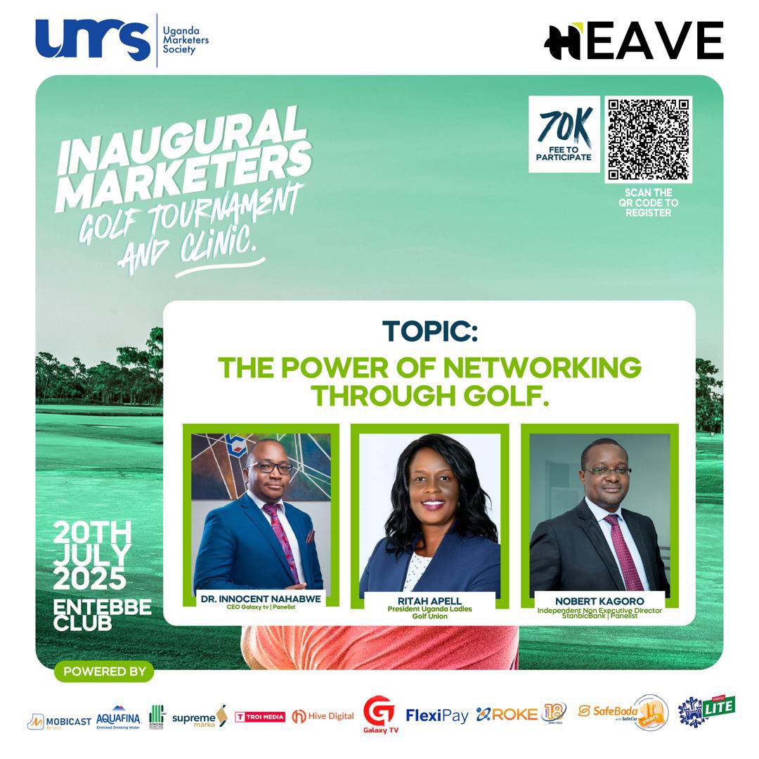 Does this tournament get any better !! 

We are going to listen to accomplished golfers . We will have many of them amongst us . Let’s learn how to network and see more CEOs rise from marketing

Make your payment now!!
- Momo Pay:650434
- Airtel  Pay: 4356393
- FlexiPay: 285928