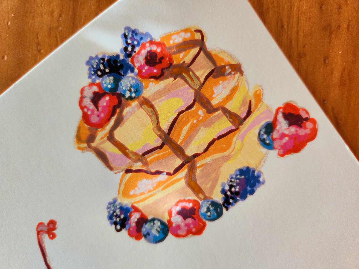 Little experiments with acrylic markers 🍮💝
#ArtistOnTwitter #art #acrylicpainting #acrylicmarkers #artstudy #pattiserie #Sweets #aesthetic #coquette