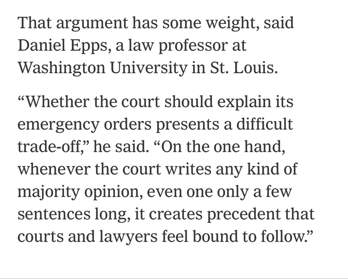 danepps's tweet image. I’m quoted in this @adamliptak @nytimes piece on unexplained SCOTUS orders (🎁 link):
nytimes.com/2025/07/16/us/…