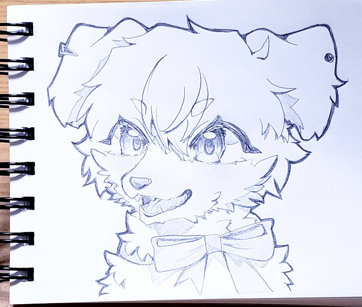 sleeptime_01's tweet image. らくがき即席ケモノくん
 #ケモノ