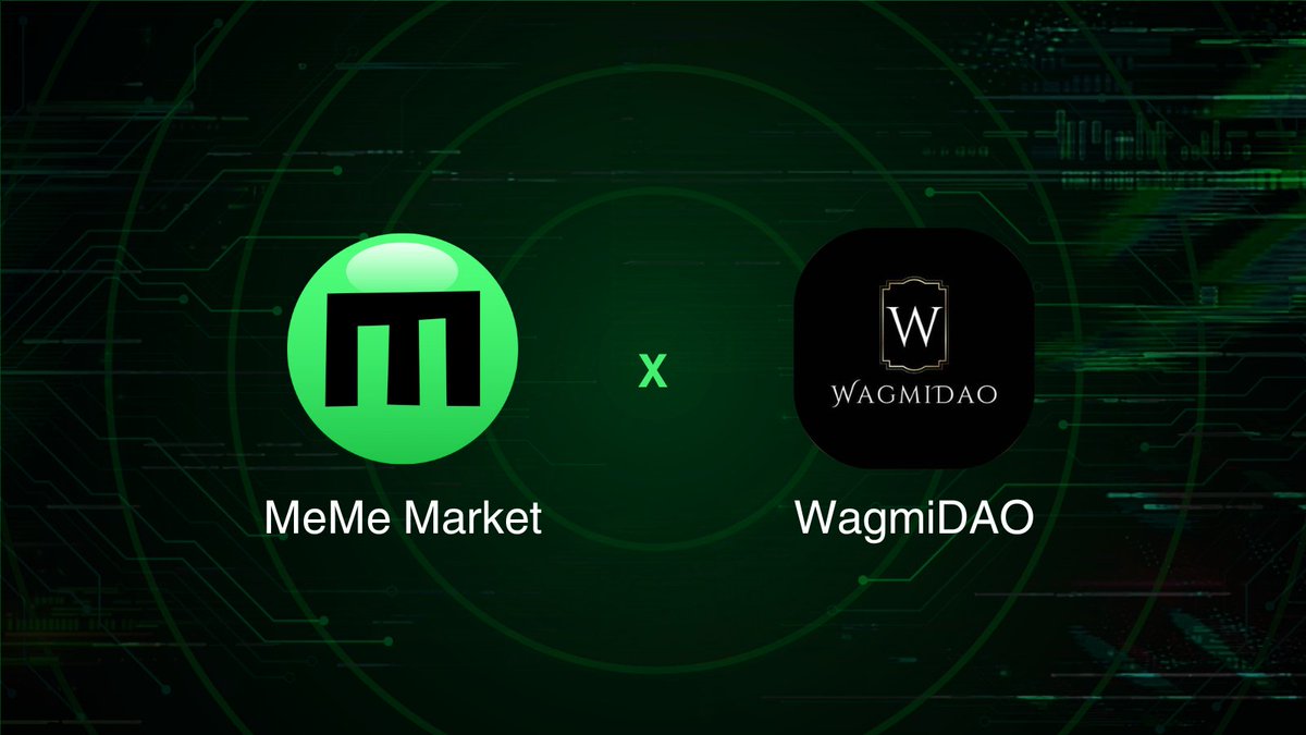 WagmiDao (@wagm1idao) on Twitter photo Pleased to announce our collaboration with <a href="/MemeMarketFun/">MemeMarket</a>
Turn Chaos into Profits with the First Al-Powered
Prediction Market for Meme Coins
Register now for early access & start earning #PumpltPoints Pleased to announce our collaboration with <a href="/MemeMarketFun/">MemeMarket</a>
Turn Chaos into Profits with the First Al-Powered
Prediction Market for Meme Coins
Register now for early access & start earning #PumpltPoints